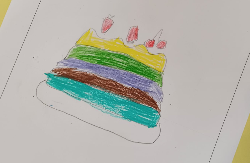 Quando il gusto prende colore: i disegni della merenda a occhi chiusi